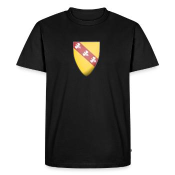 Blason de Lorraine - T-shirt Premium bio Homme - noir - Devant - Nico (187cm)