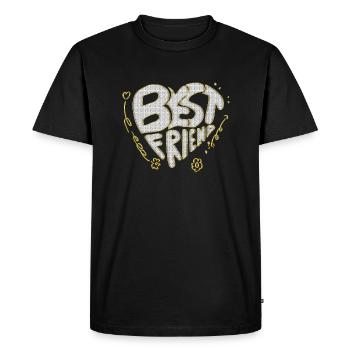 Meilleurs ami - T-shirt Premium bio Homme - noir - Devant - Nico (187cm)
