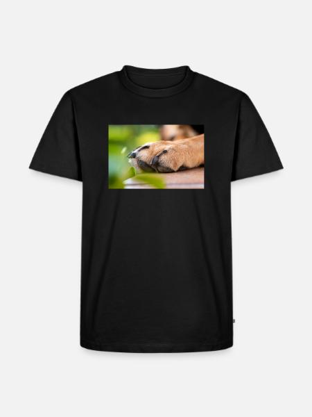 Dog's paw - Men's Premium Organic T-Shirt - black