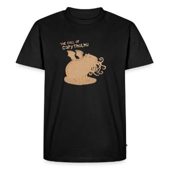L’appel de Capythulhu - T-shirt Premium bio Homme - noir - Devant - Nico (187cm)