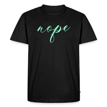Nope - Just say no! - Men's Premium Organic T-Shirt - black - Front - Nico (187cm)