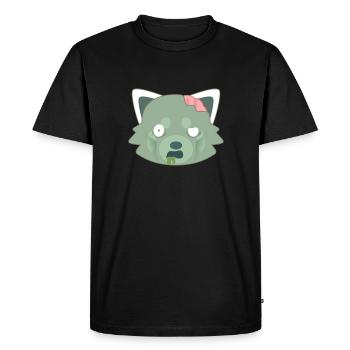 Panda roux déguisé en zombie pour Halloween - T-shirt Premium bio Homme - noir - Devant - Nico (187cm)