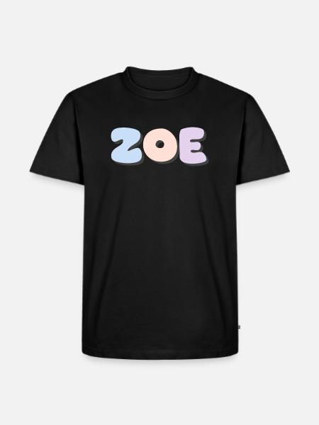 Nom - Zoé - T-shirt Premium bio Homme - noir