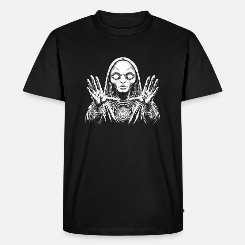 Alien - Männer Premium Bio T-Shirt - Schwarz