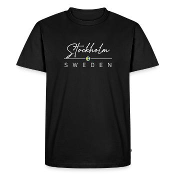 Schweden - Stockholm - Suède - Sverige - T-shirt Premium bio Homme - noir - Devant - Nico (187cm)