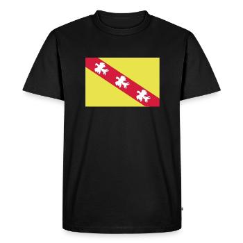 Drapeau Lorraine - T-shirt Premium bio Homme - noir - Devant - Nico (187cm)