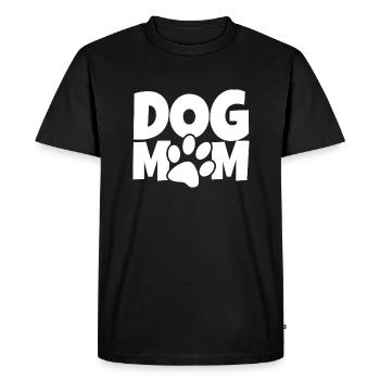 Dog Mom Dog Mom Dog Paw Gift - Men's Premium Organic T-Shirt - black - Front - Nico (187cm)