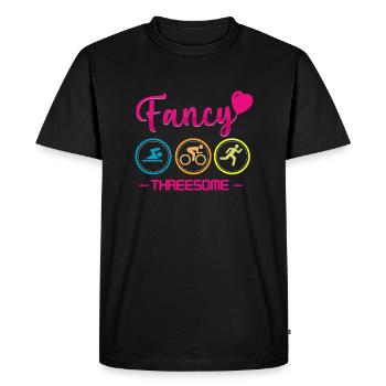 Triathlon - Men's Premium Organic T-Shirt - black - Front - Nico (187cm)