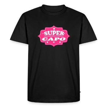 Super capo 111 - T-shirt Premium bio Homme - noir - Devant - Nico (187cm)