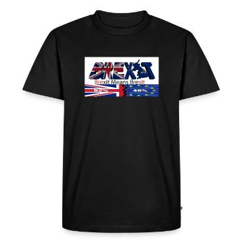 brexit signifie brexit - T-shirt Premium bio Homme - noir - Devant - Nico (187cm)