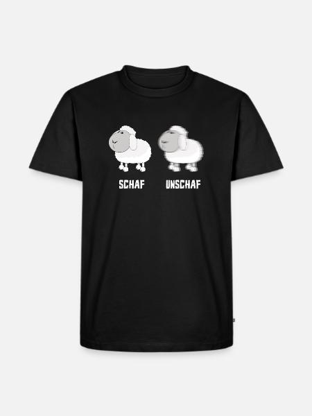 Schaf Unschaf Fotografie Kamera Fotograf - Männer Premium Bio T-Shirt - Schwarz