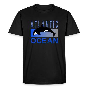 Atlantic Ocean - T-shirt Premium bio Homme - noir - Devant - Nico (187cm)