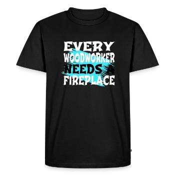 journalisation blague emploi blogueur humour - T-shirt Premium bio Homme - noir - Devant - Nico (187cm)