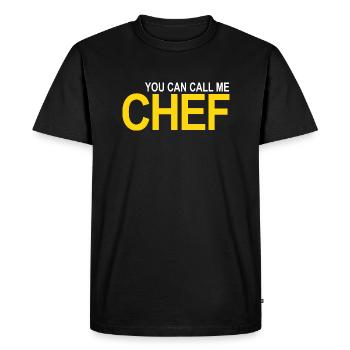 Appelez-moi Chef - T-shirt Premium bio Homme - noir - Devant - Nico (187cm)