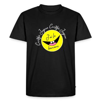 J'ai la banane - T-shirt Premium bio Homme - noir - Devant - Nico (187cm)