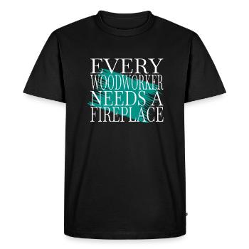 happy arboriculture hearbeat tools - Men's Premium Organic T-Shirt - black - Front - Nico (187cm)