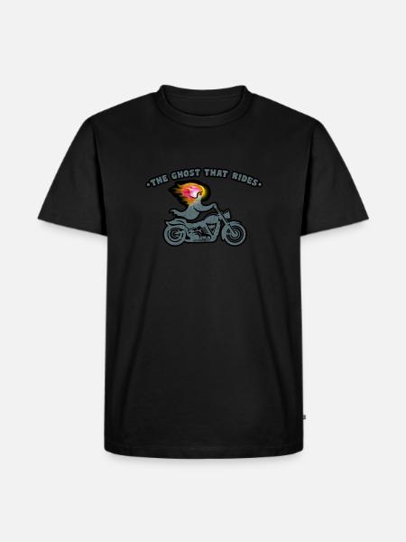 GEIST, DER REITET - Männer Premium Bio T-Shirt - Schwarz