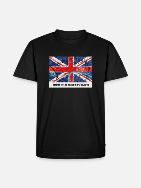 London - Men's Premium Organic T-Shirt - black
