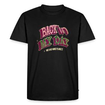 space ship cool gift humor birthday present idea - Men's Premium Organic T-Shirt - black - Front - Nico (187cm)