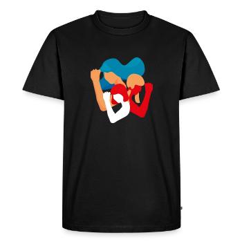 Girls and Women Unity Power in Diversity feminist - Men's Premium Organic T-Shirt - black - Front - Nico (187cm)