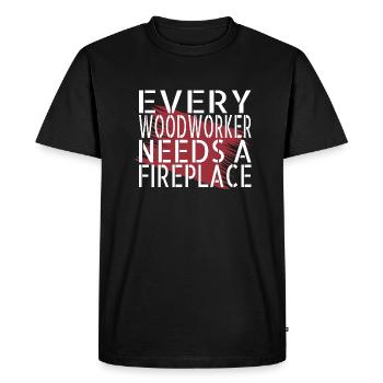 Lumberman Gift Idea Tree Feller Carpenter Saw Fun - T-shirt Premium bio Homme - noir - Devant - Nico (187cm)