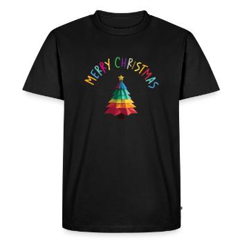 Joyeux Noël ! - T-shirt Premium bio Homme - noir - Devant - Nico (187cm)