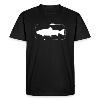 Trout Sbirolino assembly with paste - Men's Premium Organic T-Shirt - black - Front - Nico (187cm)