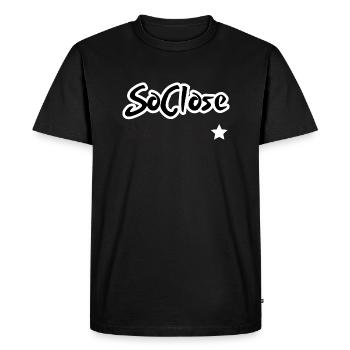 SoClose - Men's Premium Organic T-Shirt - black - Front - Nico (187cm)