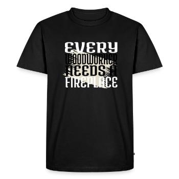 ébéniste charpentier un charpentier prière t-shirts - T-shirt Premium bio Homme - noir - Devant - Nico (187cm)