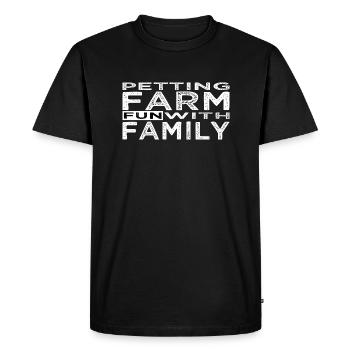 funny sayings jokes farmyard fun - Men's Premium Organic T-Shirt - black - Front - Nico (187cm)
