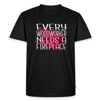 Aaron Carpenter T-shirts Carpenter Joke Marteau-piqueur - T-shirt Premium bio Homme - noir - Devant - Nico (187cm)