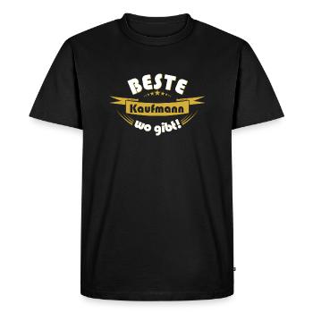 marchand - T-shirt Premium bio Homme - noir - Devant - Nico (187cm)