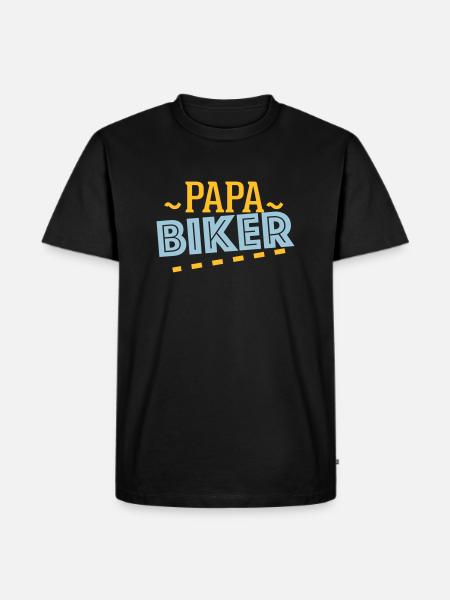 Daddy biker - - Men's Premium Organic T-Shirt - black