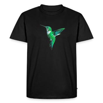 Colibri - T-shirt Premium bio Homme - noir - Devant - Nico (187cm)