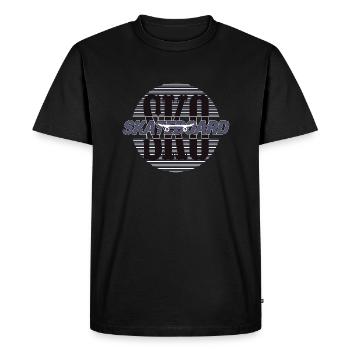 SK8 Logo - Men's Premium Organic T-Shirt - black - Front - Nico (187cm)