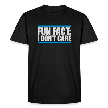 Je me fiche des faits - T-shirt Premium bio Homme - noir - Devant - Nico (187cm)