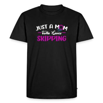 Speed Rope Skipping - Men's Premium Organic T-Shirt - black - Front - Nico (187cm)