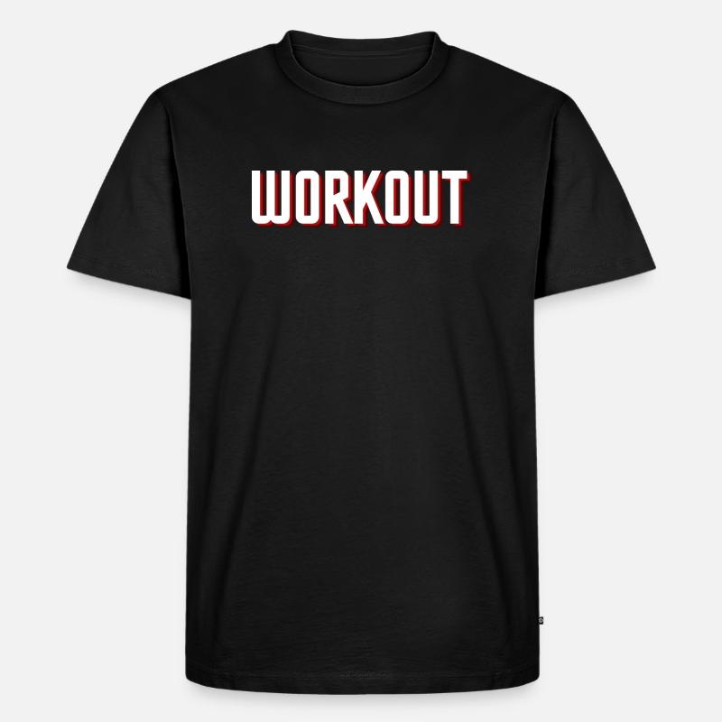 Training - Männer Premium Bio T-Shirt - Schwarz