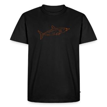 Shark - Men's Premium Organic T-Shirt - black - Front - Nico (187cm)