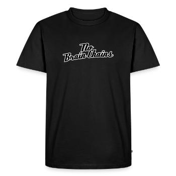 No Brain Chains - Men's Premium Organic T-Shirt - black - Front - Nico (187cm)