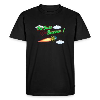 Le buzz buzzer - T-shirt Premium bio Homme - noir - Devant - Nico (187cm)