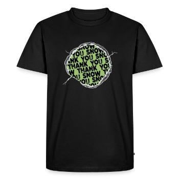 couples présentent idée ordinateur anniversaire - T-shirt Premium bio Homme - noir - Devant - Nico (187cm)