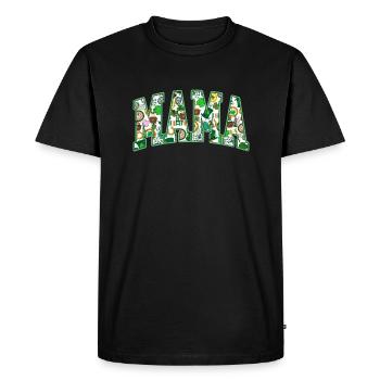 Mama St Patrick's Day Saint Holiday - Men's Premium Organic T-Shirt - black - Front - Nico (187cm)