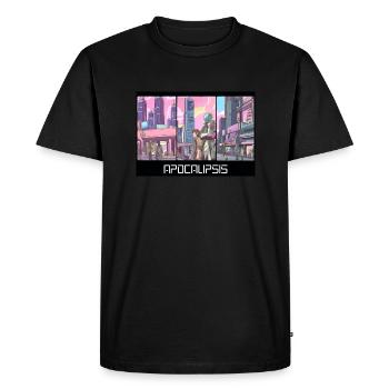 Apocalypse - Men's Premium Organic T-Shirt - black - Front - Nico (187cm)