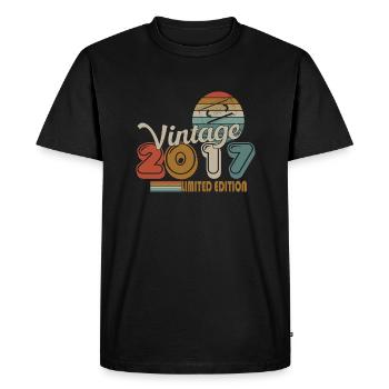 2017 - T-shirt Premium bio Homme - noir - Devant - Nico (187cm)