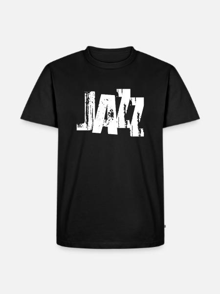 Jazz Bold Logo - Männer Premium Bio T-Shirt - Schwarz