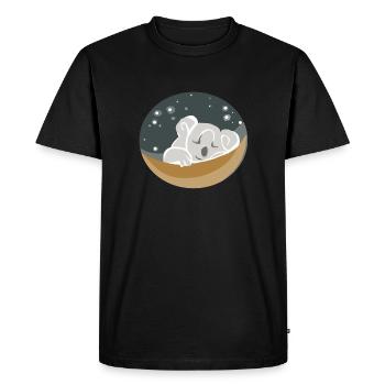 Koala endormi - T-shirt Premium bio Homme - noir - Devant - Nico (187cm)