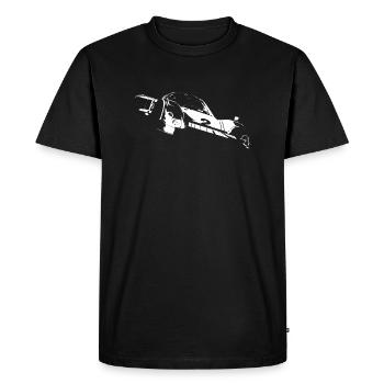 Voiture de course 9 - T-shirt Premium bio Homme - noir - Devant - Nico (187cm)