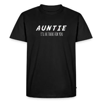 Auntie - Men's Premium Organic T-Shirt - black - Front - Nico (187cm)
