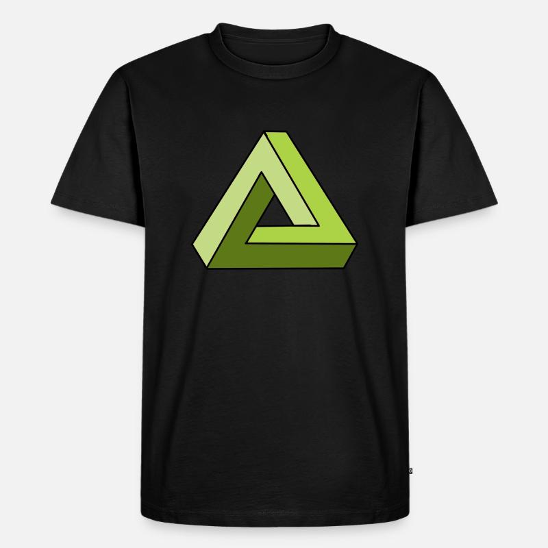 infinity infinity triangle cool gift - Men's Premium Organic T-Shirt - black